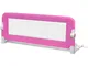 vidaXL Barriera di Sicurezza Protezione Bambino 102x42 cm Rosa Sponda Letto