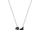 Swarovski Pendente Swarovski Iconic Swan, nero, Placcatura rodio