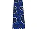 Generico DRAKE’S LONDON cravatta uomo foderata fantasia cashmere azzurro cm 147x8 100% set...