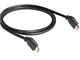 Meliconi 497015 Cavo HDMI Standard con Plug 45°, Nero