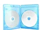 Amaray Custodie doppie per Blu-ray, Slim 11 mm, Machine-pack-quality, Transparente, Blu, 2...
