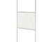 vidaXL Parete per Doccia Walk-in in Vetro ESG Design Pietra 100x195 cm