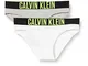 Calvin Klein 2pk Bikini-Set, Grigio (1GreyHeather/1White 0IN), 8-9 Anni (Taglia Produttore...