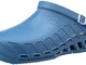 Scholl Clog Evo, Zoccoli Sanitari Medicali Unisex - Adulto, Azzurro, 39 EU