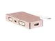 StarTech.com Adattatore Video USB-C Multi-Porta - Oro Rosa - 4 in 1 USB-C a VGA, DVI, HDMI...