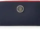 Tommy Hilfiger Poppy LRG ZA Wallet, Portafoglio Donna, Blu (Tommy Navy), 14x3.5x20 cm (W x...