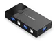 UGREEN Switch VGA 2 Ingressi 1 Uscita con 2 Porte USB, KVM per Schermo Tastiera Mouse Stam...