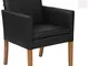 CLP Poltroncina Design Salotto Warren Imbottita in Similpelle I Sedia Poltrona con Braccio...