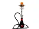 Shisha El Keyif modello PN630 Chrome Fire Dragon, misura 73 cm di altezza, il corpo è acci...