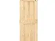 vidaXL Porta Scorrevole con Set Hardware 85x210 cm Legno Massello Pino