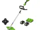 Greenworks Tagliabordi a Batteria 48V(2×24V) Ampiezza Taglio 40cm con 2 Batterie 4Ah e Car...