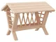 vidaXL Mangiatoia per Conigli 44x33x33 cm in Legno Massello di Abete