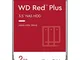 Western Digital WD Red 2 TB NAS hard disk interno 3.5", 5400 RPM Class, SATA 6 Gb/s, CMR,...