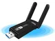 ElecMoga Adattatore USB Wireless Dongle, 1200Mbps WiFi ad Alta velocità WiFi Dual Band 2.4...