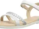 Geox J Sandal Karly Girl, Bianco C1000 White 2, 25 EU