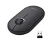 Logitech Pebble Mouse wireless con Bluetooth o ricevitore da 2,4 GHz, mouse sottile per co...