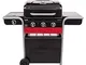 Char-Broil - Gas2Coal Hybrid Grill – 3 bruciatori a Gas e carbonella per Barbecue con bruc...