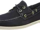 Sebago Docksides Portland Suede W, Women’s 7000510 Boat Shoes 5.5 UK, Blu Blue Navy 908