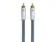 Cavo RCA Monolith - Argento - accordo, Connettori placcati oro 24K, lamina AL, schermatura...