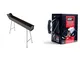 Cruccolini BA14 Barbecue Arrosticini a Carbone, Nero, 92x13x69 cm & Weber 17631 Kit Cimini...