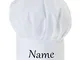 Cappello da cuoco regolabile Per i bambini con il tuo nome accessori da cucina con il test...