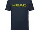 HEAD Club Ivan, T-Shirt Unisex Bambini, Dark Blu/Giallo, XL