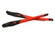 HKUCO Rosso Gambe di Occhiali Compatibile/Sostituzione per Oakley Crosslink Glasses Frame