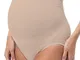 RelaxMaternity 5100 (Cipria, S) Slip Premaman Cotone con Sostegno Addome Guaina Gravidanza