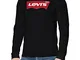 Levi's Graphic Tee B Maglia a Maniche Lunghe, HM LS Better Black, L Uomo