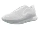 Nike W Air Max 720, Scarpe da Atletica Leggera Donna, Multicolore (White/White/Mtlc Platin...