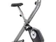 Cadence SMARTFIT 100, cyclette pieghevole, unisex, nero e argento