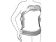 Tenortho Iperex TO1303 Corsetto C35 Iperestensore (M (75-90cm), Grigio)