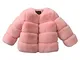 ShiFan Giacca del Mantello per Ragazze Bambino Pelliccia del Faux Cappotto Caldo Coat Rosa...