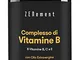 Complesso di vitamina B, con le 8 vitamine B + Vitamine C ed E, 200 Softgels | con Olio Ex...