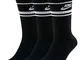 Nike CQ0301-010 U NK CREW NSW ESSENTIAL STRIPE Calzini Unisex - Adulto black/(white) XL