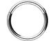 Piercingline - Piercing ad anello in acciaio chirurgico con chiusura a scatto, per setto n...