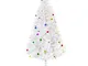 Outsunny HOMCOM Albero di Natale Artificiale 180cm con 930 Rami in PVC e Decorazioni Bianc...