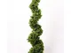 artplants.de Set di 2 x Albero Artificiale di bosso a Spirale Heinz, 125cm - Bosso di plas...