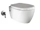 Aqua Bagno - WC Taharet, incluso sedile per WC da doccia, meccanismo Soft Close, WC sospes...