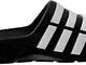 Adidas Duramo Slide, Ciabatte da Unisex Adulto, Nero (Black/White/Black), 43 EU (9 UK)