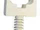 Electraline 60731 Supporti a Scatto con Tassello Diametro 16 mm, Bianco