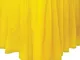 Unique Party- TableSkirt Gonna Plastificata da Tavola, Giallo, 37 cm x 4.3 m, 50048