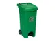 BIDONE ECO SYSTEM 80 LT CON PEDA VERDE