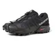 Salomon Speedcross 4 Scarpe da Trail Running, Donna, Nero (Black/Black/Black Metallic), 39...