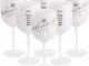 6 x Moët & Chandon Ice Impérial acrilico calici Bicchieri da Champagne bianco
