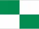 U24 Bandiera Bandiera 4 a quadri verde e bianco 90 x 150 cm