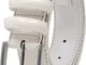 Ashford Ridge Cintura in pelle doppia fibbia da uomo 33mm 110CM (lunghezza totale 125cm),...
