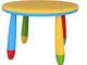 Mueblear 90048 - Tavolo rotondo per bambini, in plastica, 30 x 15 x 48 cm giallo