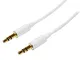 Startech.Com Cavo Audio Stereo Slim da 3.5 Mm Bianco 3 M, M/M