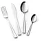 HOME 5066200 Servizio Posate 24 Pezzi Pompea Inox Bauletto Utensili da Cucina, Acciaio/Leg...